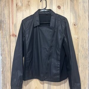 Eileen Fisher Black Leather Jacket